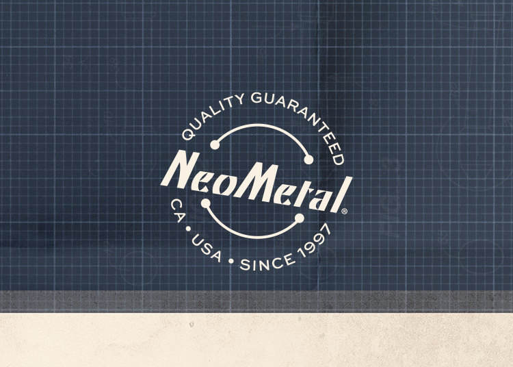 NeoMetal Logo on schematic paper