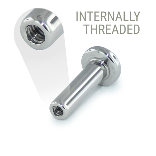 Internally Threaded Labret Posts - NeoMetal Inc