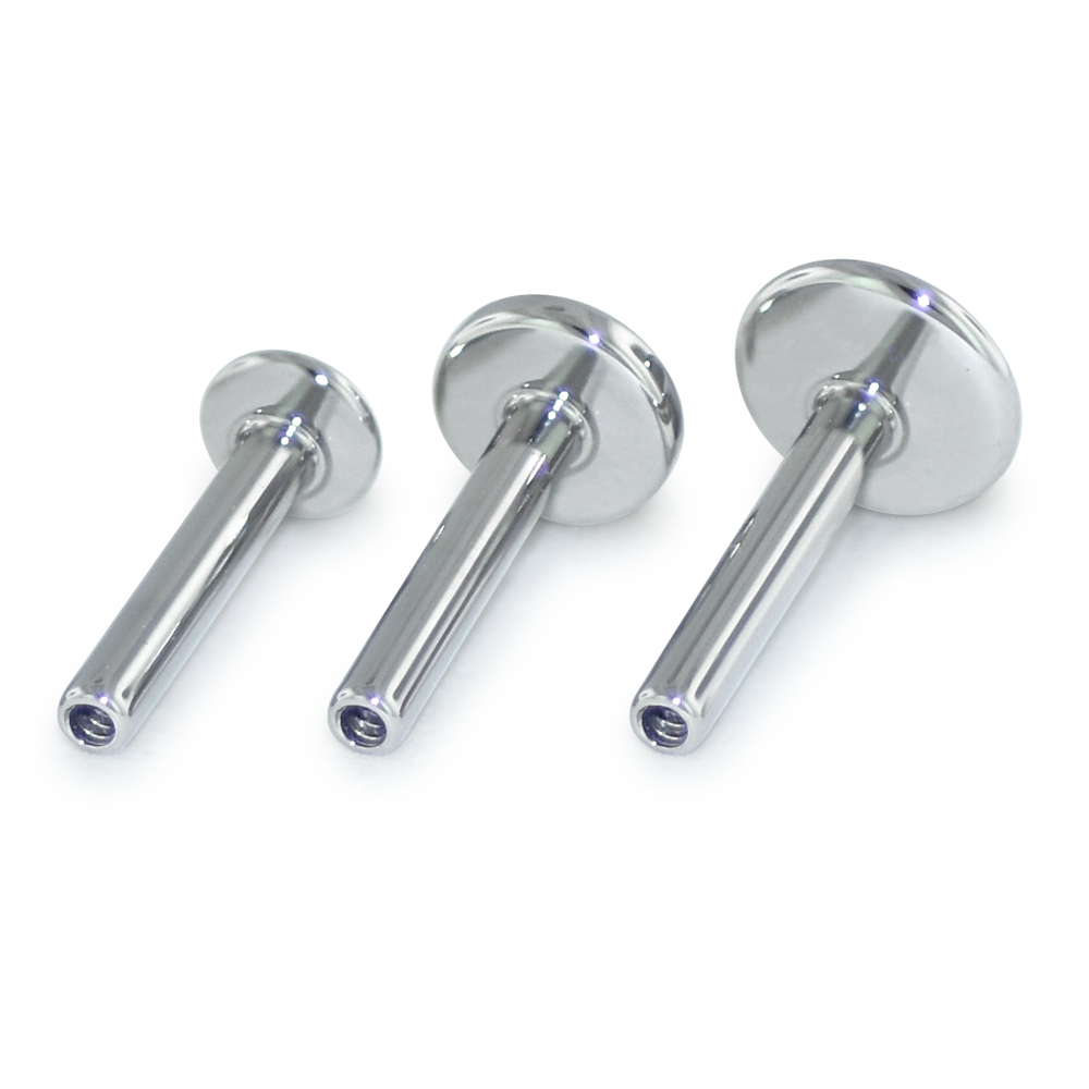 Internally Threaded Labret Posts - NeoMetal Inc