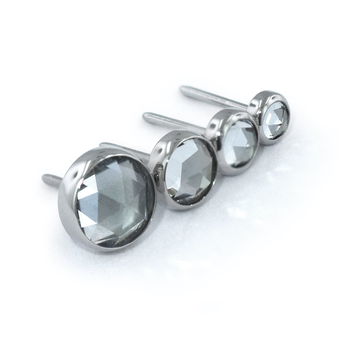 Titanium Bezel Set Rose Cut Cabochon - Overstock - NeoMetal Inc