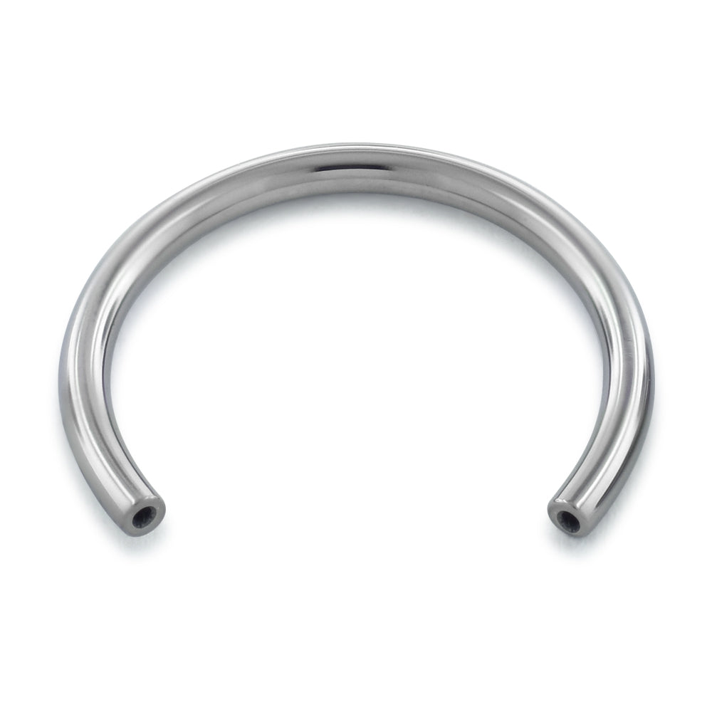 Titanium Internally Threaded Horseshoe Circular Barbells