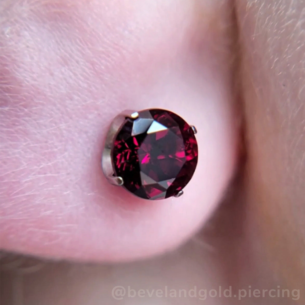 Titanium Prong Set Gem