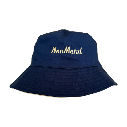 Navy Bucket Hat with NeoMetal Logo