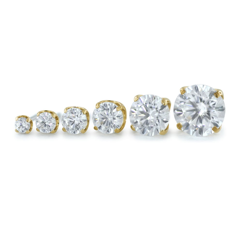 18K Gold Prong Set Gem - Overstock - NeoMetal Inc