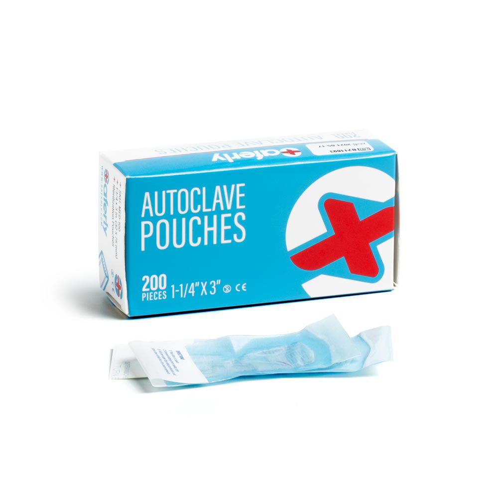 Autoclave pouches box and pouches