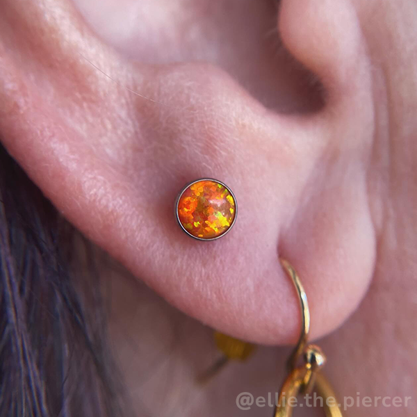 Titanium Bezel Set Cabochon - Overstock - NeoMetal Inc