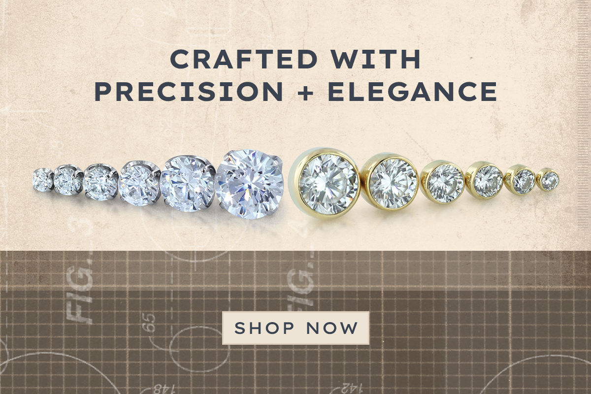Titanium and 18K Gold Threadless Gem Ends