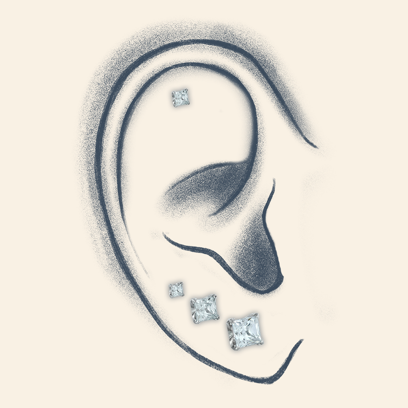 Titanium Princess Cut Gems - Overstock - NeoMetal Inc