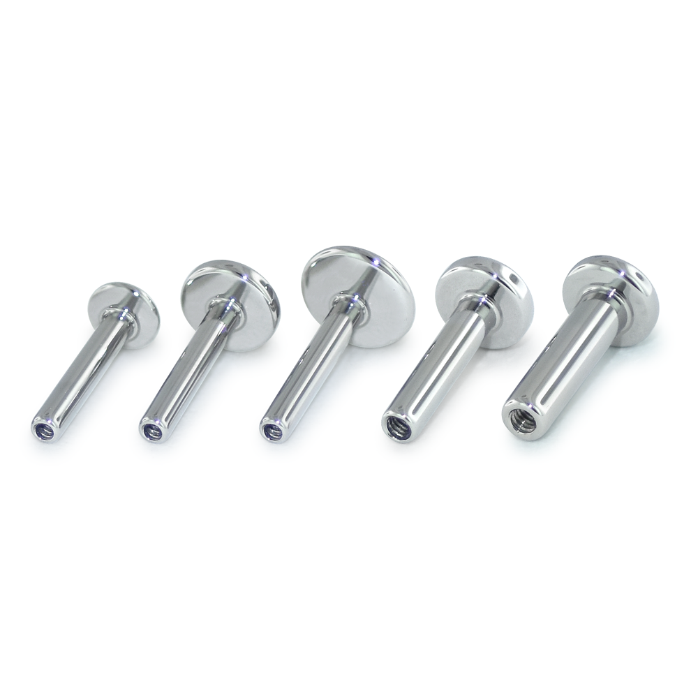 Internally Threaded Labret Posts - NeoMetal Inc