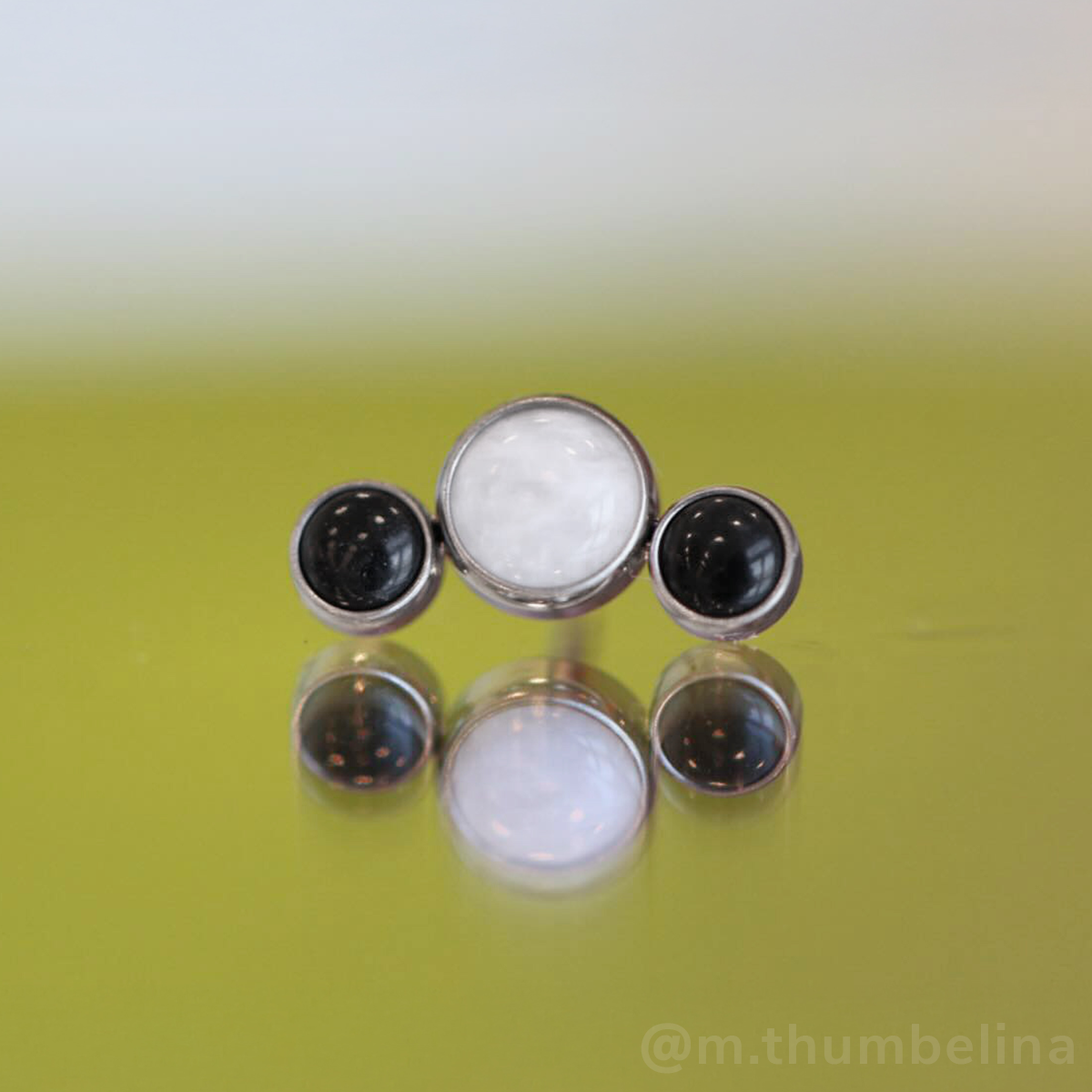 Halloween Bezel-Set Curved Cluster - NeoMetal Inc