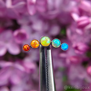 Pride Bezel Set Cluster - Curved - NeoMetal Inc
