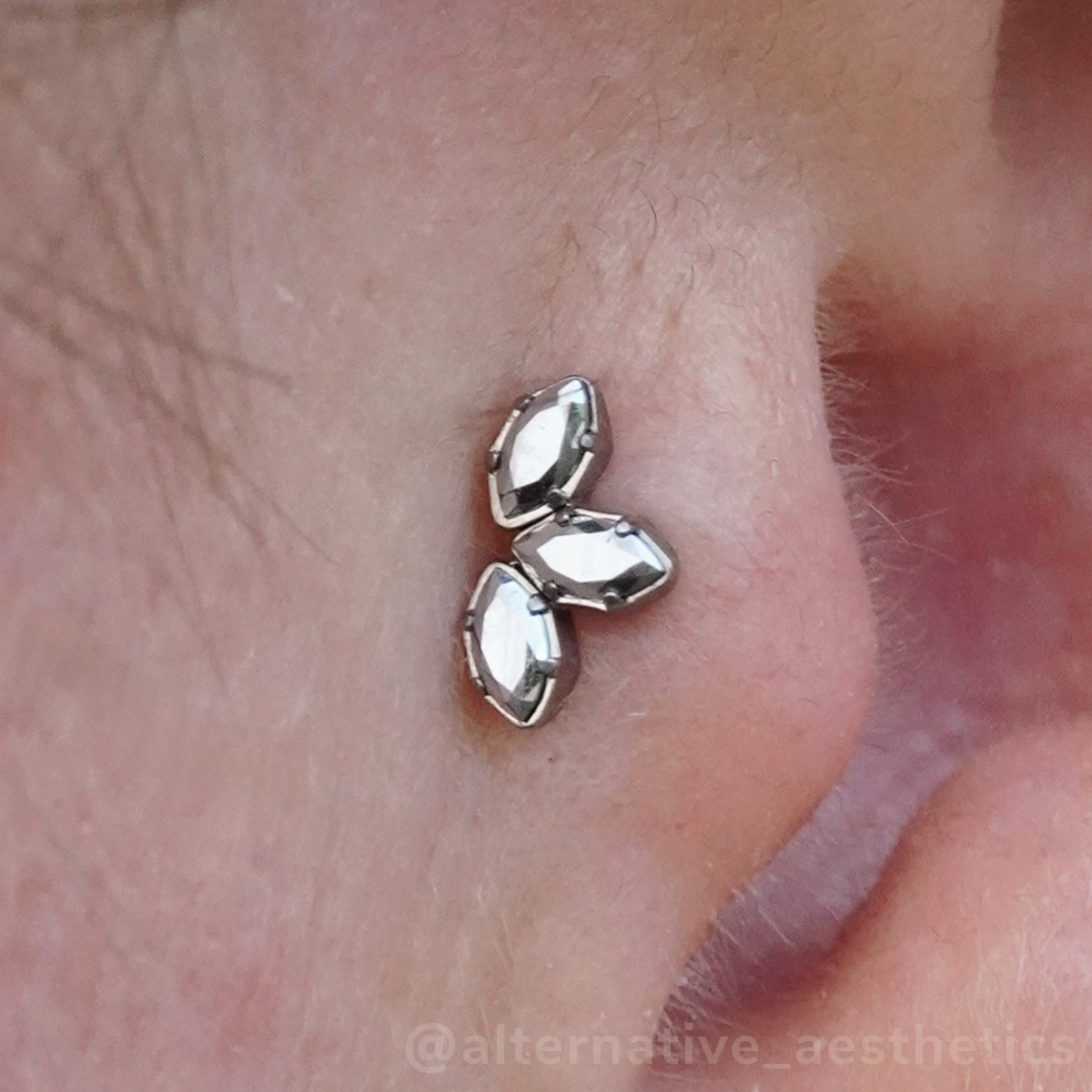 Titanium Marquise Cut Gem Fan Clusters - NeoMetal Inc