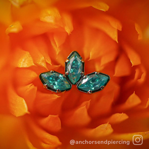 Titanium Marquise Cut Gem Fan Clusters - NeoMetal Inc
