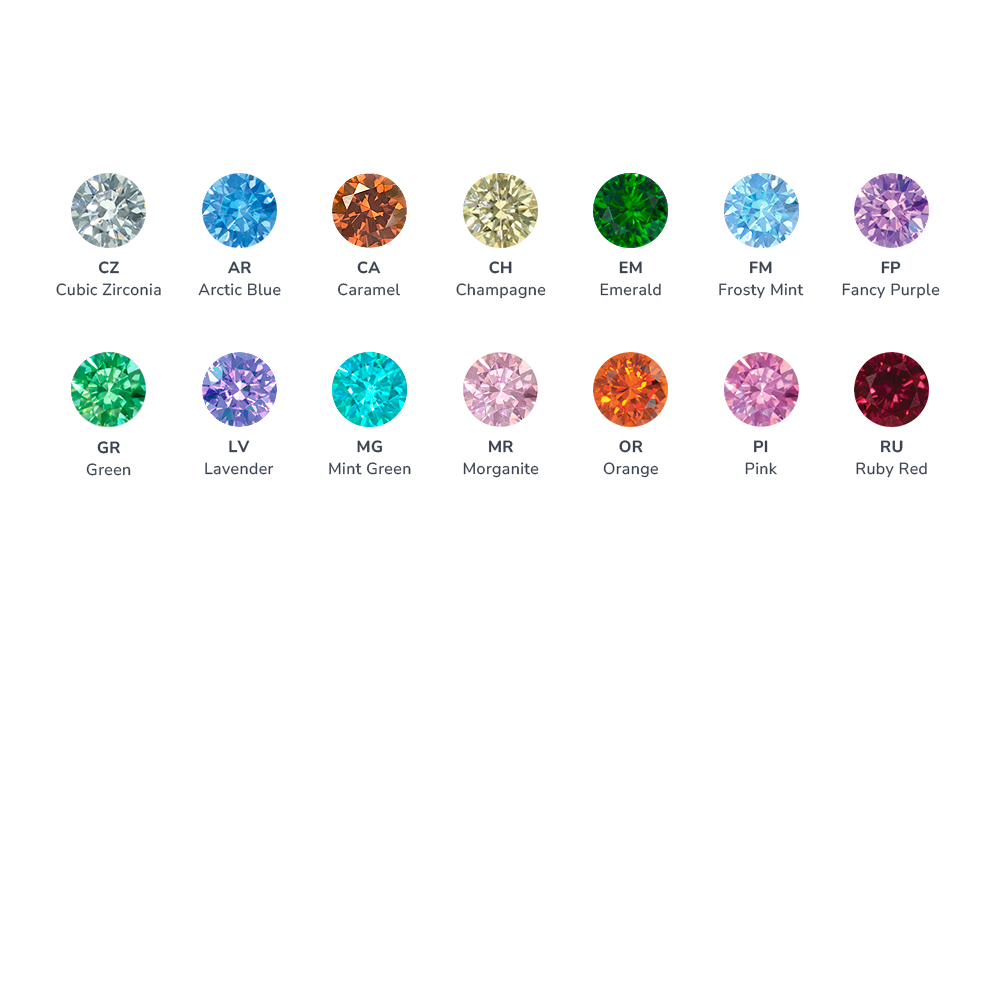 Titanium Baguette Cut Gem Fan Cluster - NeoMetal Inc