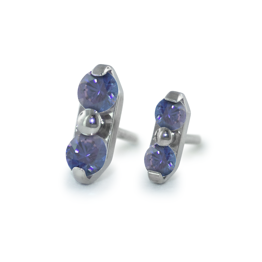 Tanzanite Gem Ends - NeoMetal Inc