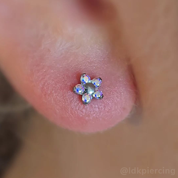 Titanium Flower Gem