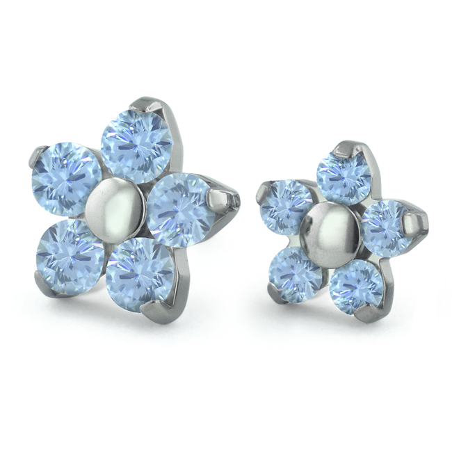 Grey Blue Gem Ends - NeoMetal Inc