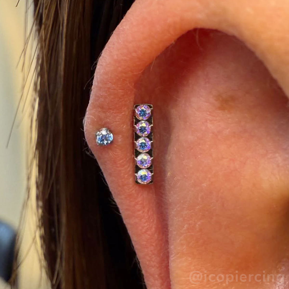 Titanium Gem Bar Ends