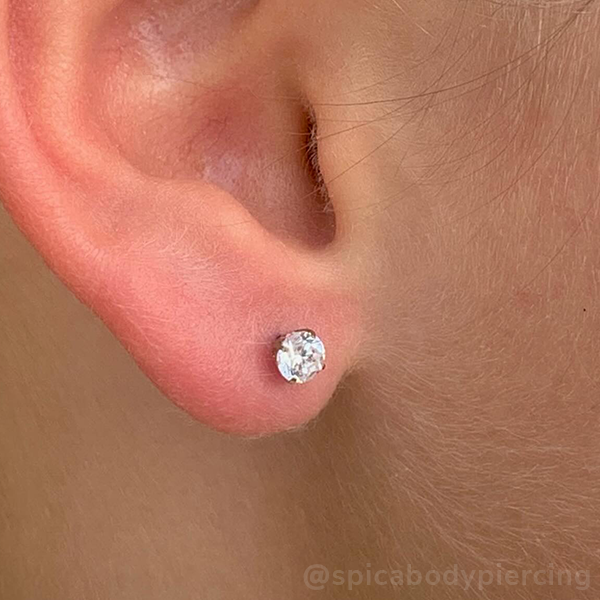 Titanium Prong Set Gem - NeoMetal Inc