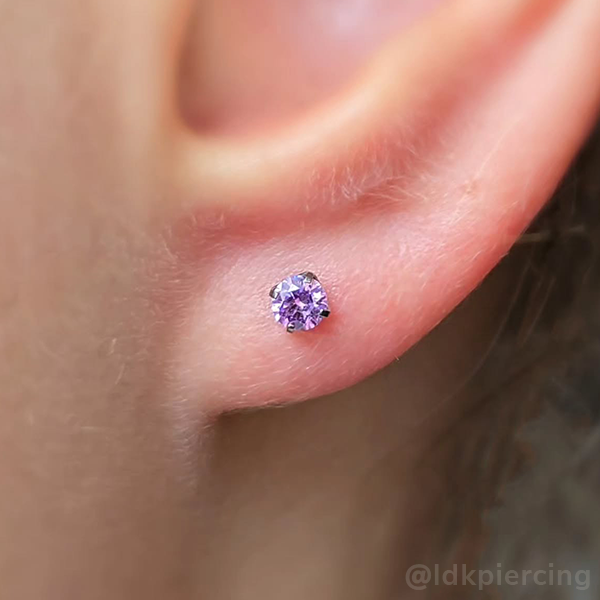 Titanium Prong Set Gem - NeoMetal Inc