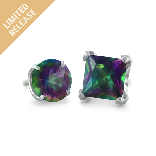 Mystic Topaz Prong Gem Ends