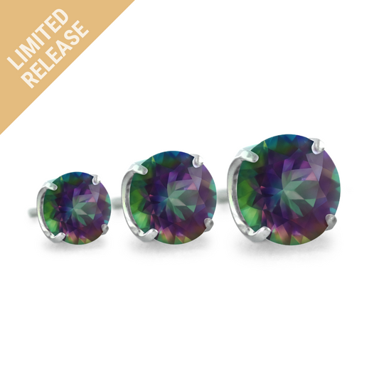 Mystic Topaz Prong Gem Ends