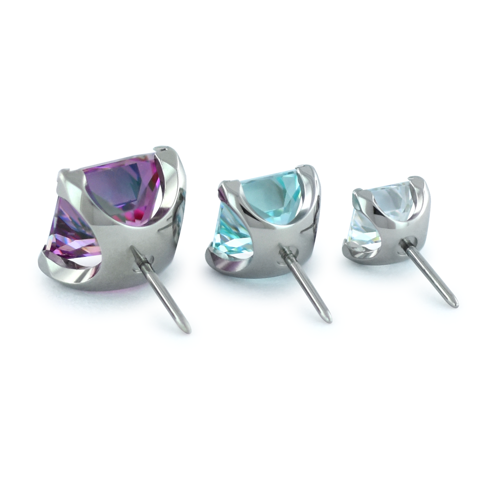 Titanium Princess Cut Gems - Overstock - NeoMetal Inc