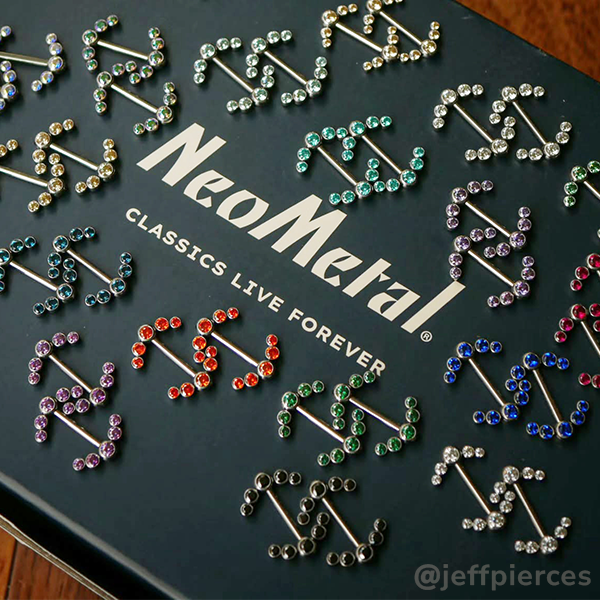 Titanium Faceted Side Gem Cluster - NeoMetal Inc