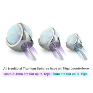 Titanium Sphere Gem - Overstock - NeoMetal Inc