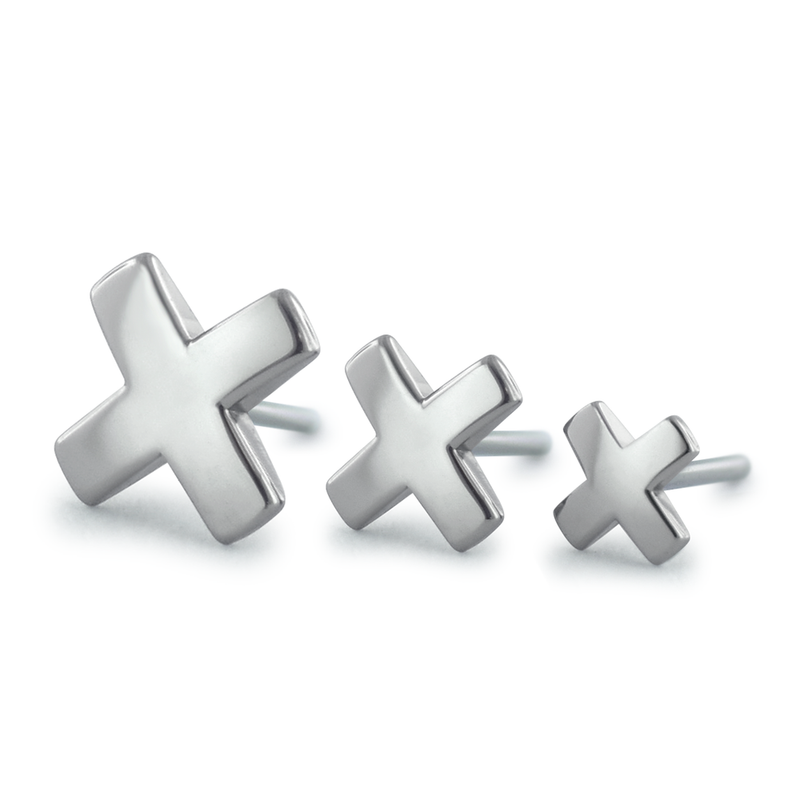 Threadless Titanium X End for Body Piercing Wholesale