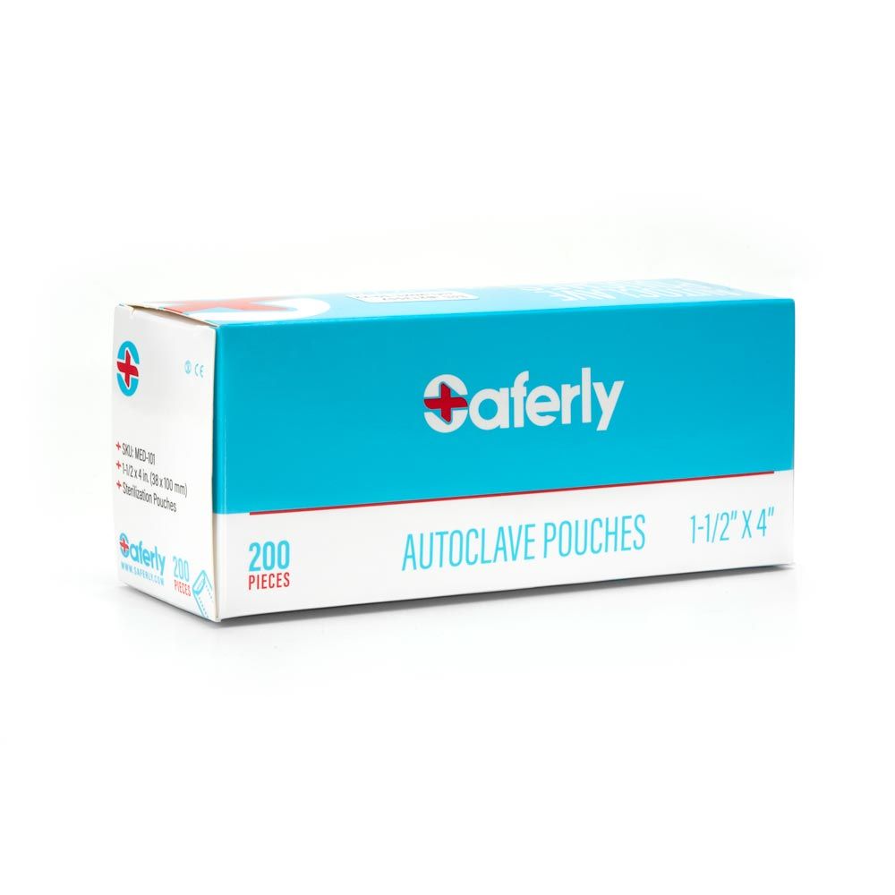 Saferly box for autoclave pouches