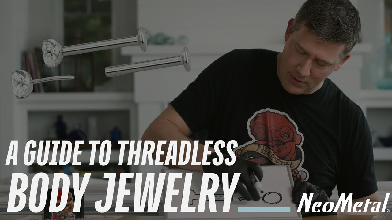 Load video: How To Use Threadless Body Jewelry