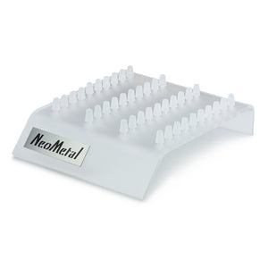 A 40 piece acrylic display case with the NeoMetal logo and versi-clip grips.