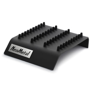 A 40 piece acrylic display case with the NeoMetal logo and versi-clip grips.