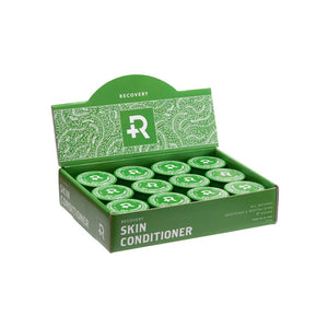 Open box of a 36 Tin Retail packaging of Recovery Smelly Gelly piercing conditioner