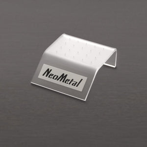 A 20 piece clear acrylic display case with the NeoMetal logo
