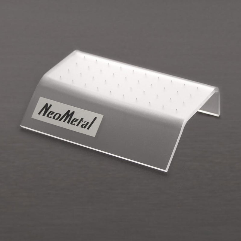A 40 piece clear acrylic display case with the NeoMetal logo.